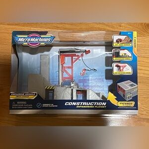 Micro machines Construction Expanding Playset MIB